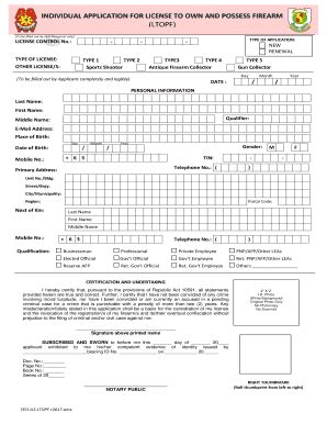 feo ltopf renewal form|Firearms and Explosives Office .
